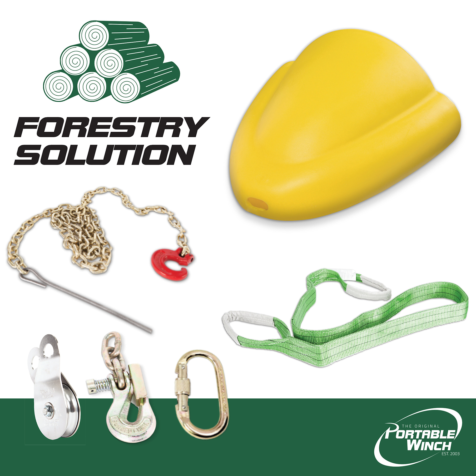 Portable Winch, FORESTRY ACCESSORY KIT, Model# PCA-FS